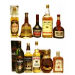 Assorted spirits to include: Glenside, Scotch Whisky, one bottle and nine various others