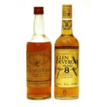 Glen Deveron 8 year old Single Malt Scotch Whisky and one other