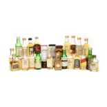 A large collection of approximately ninety-five 1970s and later aged whisky miniatures