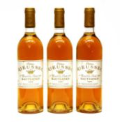 Château Rieussec, 1er Cru Classe, Sauternes, 1986, three bottles