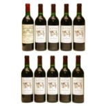 Chateau Roc de Cambes, Côtes de Bourg, 1991, nine bottles, Chateau La Lagune, 1985, one bottle