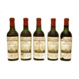 Château Ducru-Beacaillou, 2eme Cru Classe, Saint-Julien, 1962, five half bottles