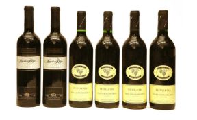Petaluma, Coonawarra, 1994, four bottles and Limestone Ridge Vineyard, Coonawarra, 1992, two