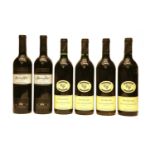 Petaluma, Coonawarra, 1994, four bottles and Limestone Ridge Vineyard, Coonawarra, 1992, two