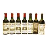 Assorted Red Bordeaux; Chateau Léoville Barton, two half bottles and five various other half
