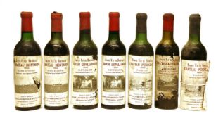 Assorted Red Bordeaux; Chateau Léoville Barton, two half bottles and five various other half