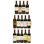 Assorted Red Bordeaux: Chateau Desmirail, 3eme Cru Classe, Margaux, 1983 and thirteen various