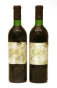 Château Margaux, 1er Cru Classe, Pauillac, 1974, two bottles