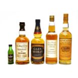 Assorted Whisky: The Balvenie, Doublewood, Single Malt, one bottle and four various others