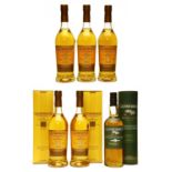 Glenmorangie, Madeira Wood Finish, Single Malt Whisky, one bottle and The Original, five bottles