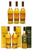 Glenmorangie, Madeira Wood Finish, Single Malt Whisky, one bottle and The Original, five bottles