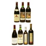 Miscellaneous to include: Côte-Rôtie, M Chapoutier, 1986, one bottle and five others of varying