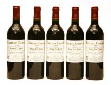 Château Chauvin, Saint-Émilion Grand Cru, 2000, five bottles