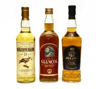 Assorted Whisky to include: Laphroaig, 11 Years Old, one bottle and two various others