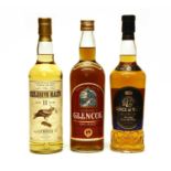 Assorted Whisky to include: Laphroaig, 11 Years Old, one bottle and two various others