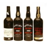 Assorted Vintage Port to include: Quinta do Noval, 1970, one bottle and three various others