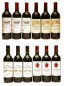 Bordeaux, 2000: Ch Prieure Lichine; Ch Langoa Barton; Ch Grand Puy Lacoste and Ch Belair, 3 of each