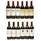 Bordeaux, 2000: Ch Prieure Lichine; Ch Langoa Barton; Ch Grand Puy Lacoste and Ch Belair, 3 of each