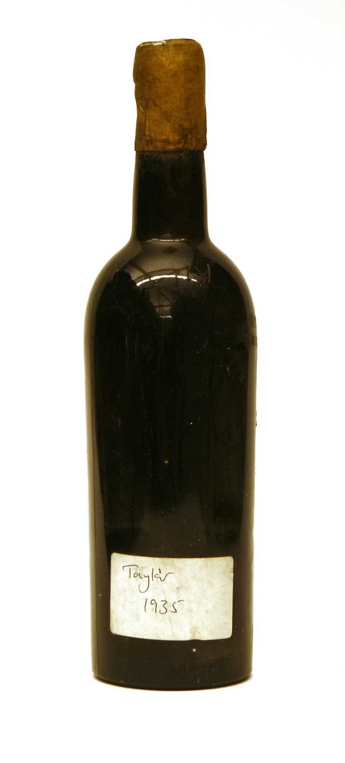Taylors, Vintage Port, 1935, one bottle (BN), label lacking, details on capsule