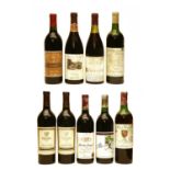 Assorted Bordeaux to include: Château Phelan Segur, 1973, one bottle and eight various other