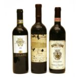 Assorted Italian Red Wine to include: Barolo, Milani, 2008, one bottle and two various others