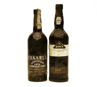 Assorted Port to include: Fonseca, Vintage Port, 1976, one bottle and Dows, LBV, 1977 one bottle