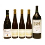Miscellaneous Wines: Condrieu, Francois Villard, 1999, three 50cl bottles and two various others