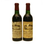Château Rausan-Ségla, 2eme Cru Classe, Margaux, 1964, two half bottles