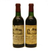 Château Rausan-Ségla, 2eme Cru Classe, Margaux, 1964, two half bottles