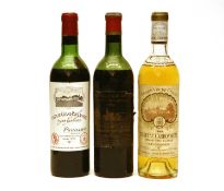 Assorted Bordeaux to include: Château de Ville George, Haut Medoc, 1961 and two others
