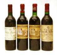 Assorted Bordeaux: Chateau Ducru Beaucaillou, 1972 and 1989, one bottle each, plus two other