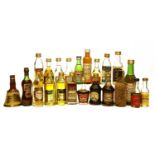 A collection of whisky and other miniatures to include: The Macallan, 1964 and approx 54 others