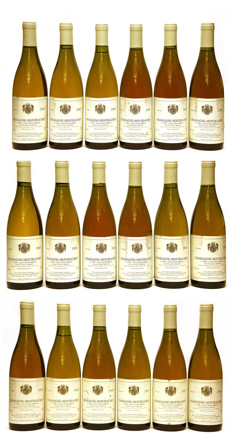 Chassagne-Montrachet, 1er Cru, Les Chaumees, 1995, eighteen bottles