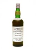 Laphroaig, 10 Years Old, Unblended Islay Malt Scotch Whisky, pre royal Warrant, one bottle