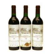 Chateau Fombrauge, Saint-Émilion Grand Cru, 1989, three bottles (label damage)