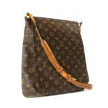 A Louis Vuitton monogrammed canvas 'Musette' shoulder bag,