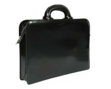 A Bally black leather briefcase