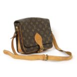 A Louis Vuitton monogrammed canvas 'Cartouchiere' shoulder bag,