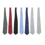A collection of seven ties