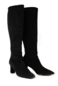 A pair of Ralph Lauren suede long boots