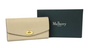 A Mulberry 'Darley' light beige wallet,