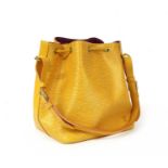 A Louis Vuitton yellow Epi leather 'Noé' shoulder bag,