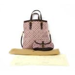 A Louis Vuitton 'Françoise' cerise monogrammed canvas two-way handbag,