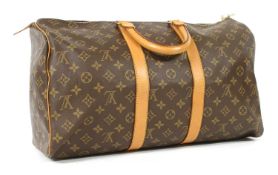 A Louis Vuitton monogrammed canvas 'Keepall 45' bag,