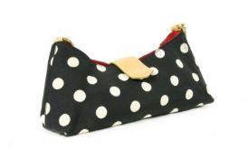 A vintage Moschino canvas spot shoulder bag,