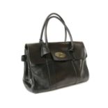 A Mulberry black leather 'Bayswater' handbag
