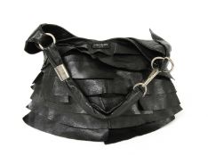 An Yves Saint Laurent black leather 'St Tropez' bag,