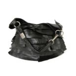 An Yves Saint Laurent black leather 'St Tropez' bag,