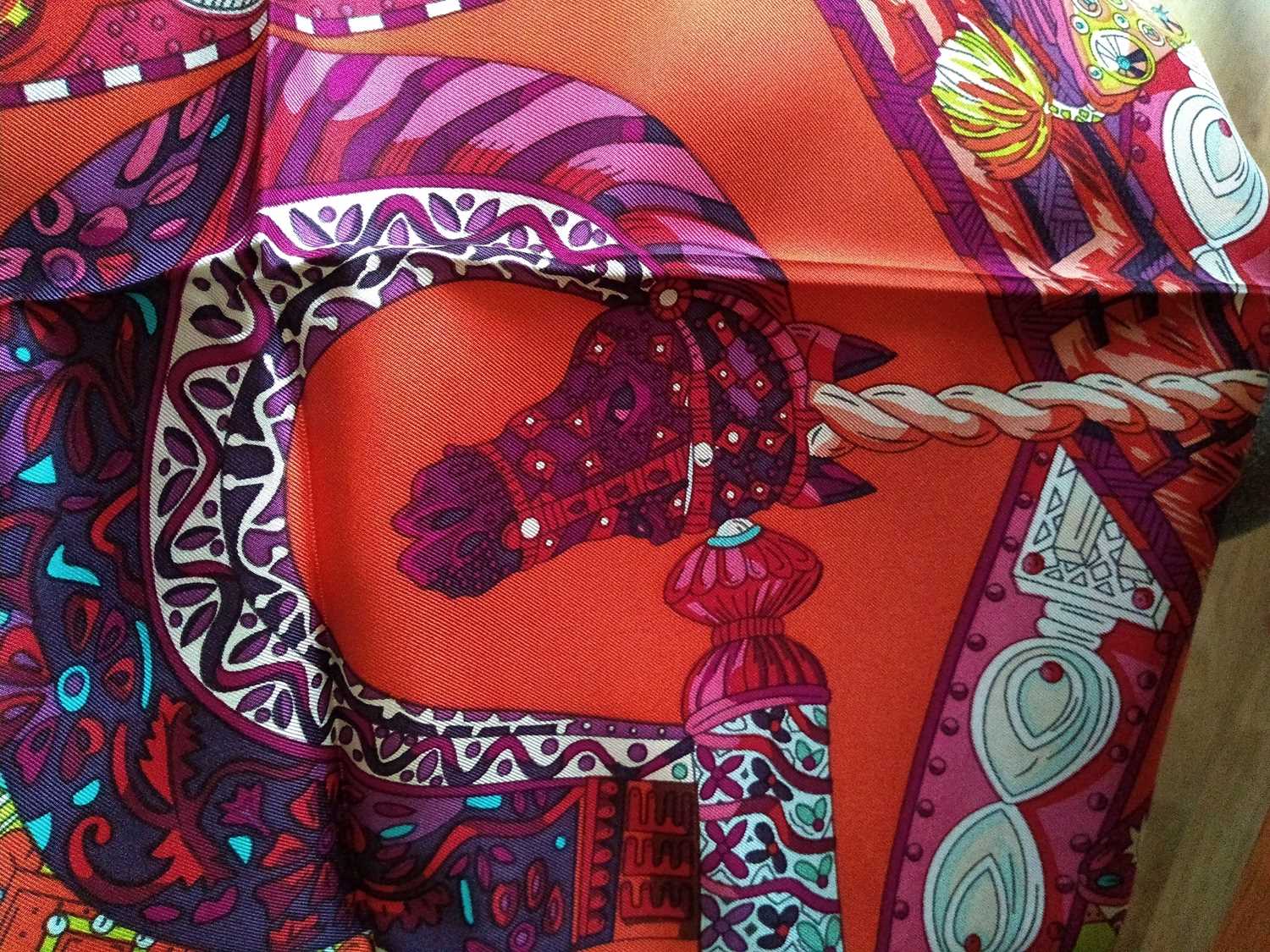 An Hermès large silk scarf - Image 3 of 8