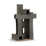VASSIL IVANOFF (1897-1973) - Sculpture architecture en grès, formant composition [...]